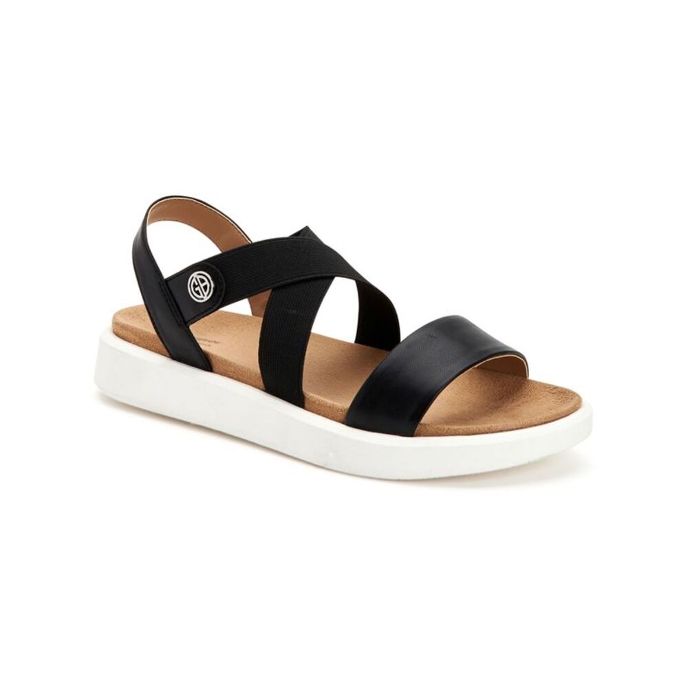 GIANI BERNINI Womens Black Flixii Round Toe Slip On Slingback Sandal 9.5 M